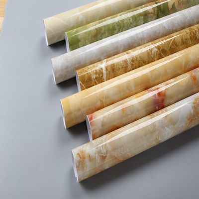 Add a Touch of Sophistication with High Gloss Marble Design Removable Adhesive Contact Paper