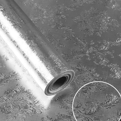 Adhésifs anti-eau 2m x 3m rouleaux design moderne fonction anti-fumée papier peint en aluminium sur mesure