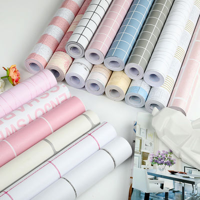 Floral 3D Brick PVC Self Adhesive Wallpaper Roll Heat Insulation