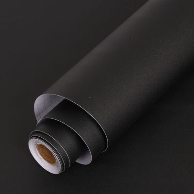 Indoor Decoration Black PVC Wallpaper with Waterproof Self Adhesive Roll Size 0.60m * 10m