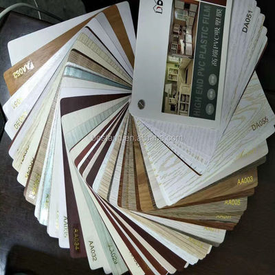 Furnitur 1400mm Lebar PVC transparan Foli kayu tekstur untuk MDF Vacuum Press Door Dekorasi Film