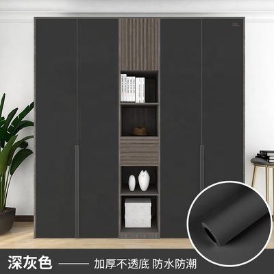 PVC Film Black Sticker Wallpaper Matt Foil Soft Touch Wallpaper
