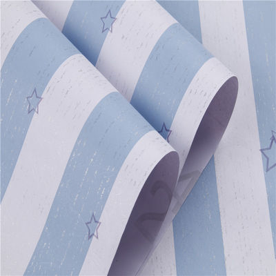 Wall Coating Rolls Dekoratif PVC Vinyl Wallpaper dengan Desain Fungsi Anti-statis dan Ukuran A4 Sampel Kebijakan