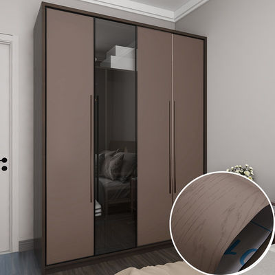 Film Dekoratif Dapur Hotel Self Adhesive Paper Kayu untuk Dekorasi Furnitur