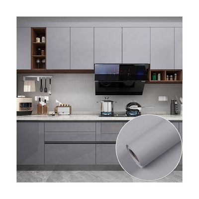 Self Adhesive Gray Contact Paper for Kitchen Cabinet Waterproof Peel and Stick Countertops Vinyl Adhesive Shelf Liners