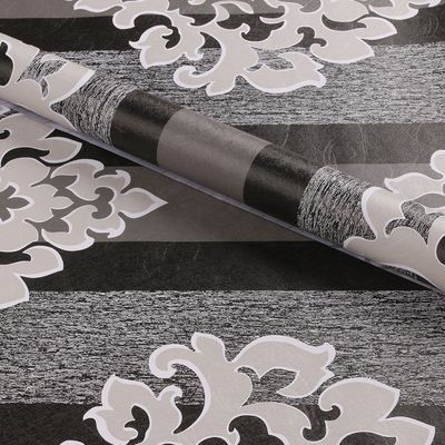 Self-Adhesive PVC Damask Design Wallpaper for Easy and Affordable 3D Wall Decoration