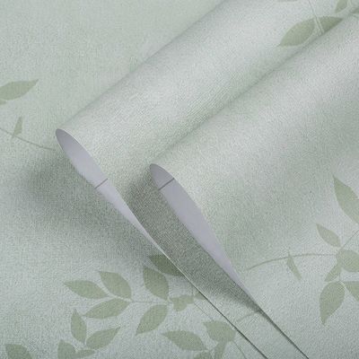 20 Gulung Wallpaper Vinyl Biru untuk Dekorasi Kamar Anak Bunga Kecil Bahan PVC Self-Adective Layanan OEM Diterima