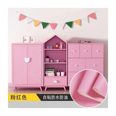 Pink Wardrobe Cover Stickers 60cm Vinyl Stickers For Wardrobe Doors