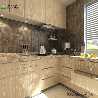 Self Adhesive Glass Door Covering Film PVC Film for Kitchen Cabinet Door