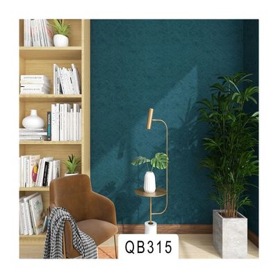 Dark Green Matt Vinyl Textured Cloth Wallpaper 68cm 136cm Damask Cloth Wall Paper