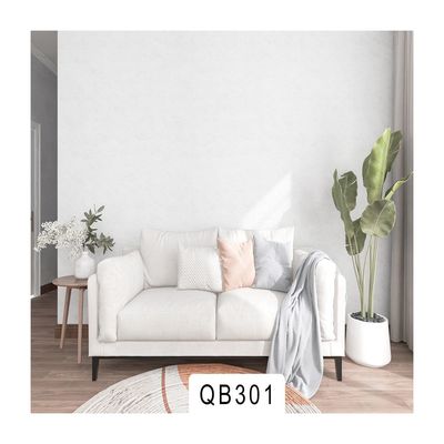 68cm 136cm White Fabric Wallpaper Real Fabric Wallpaper For Villa Apartment