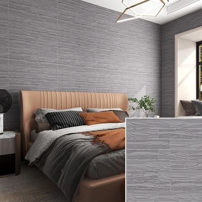 Interior Wallpaper Wood Grain PE Foam 3D Decoration Wall Coating Sticker with Anti-Static Function