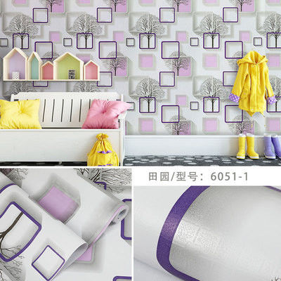 3D Vinyl Wallpaper for Living Room Peel and Stick Damask Design Flower Removable Home Wallpaper