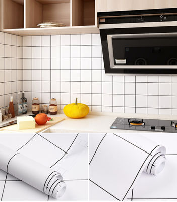 China Factory Peel And Stick Tile Wallpaper Oil Proof Kitchen Wallpaper 3D Wall Sticker