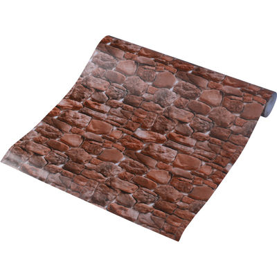 Papeterie peinture 3D pour la décoration de la maison Papeterie peinture en brique Rolls Papeterie peinture en PVC amovible Décoration de la maison